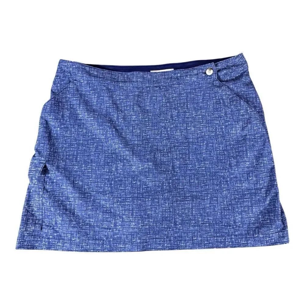 Columbia Sz 10 Skort Womens Gray Cargo Omni Freeze Cooling Tennis Golf Hiking
